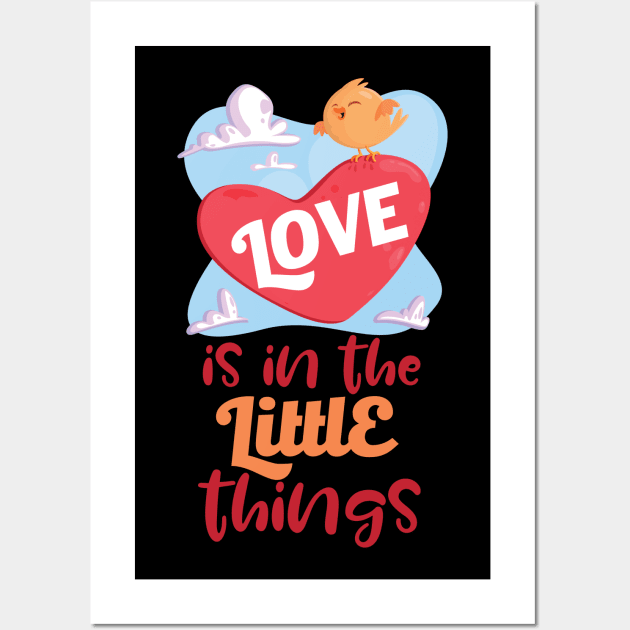 Love Is In The Little Things Wall Art by VintageArtwork